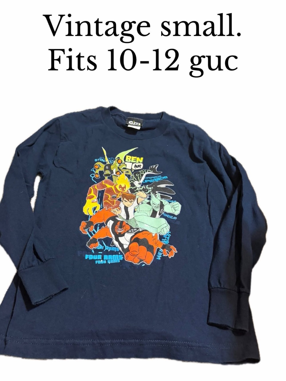 Ben 10 ten vintage Cartoon Network shirt small fits 10-12